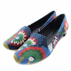 Tory Burch Multicolor Embroidered Flats